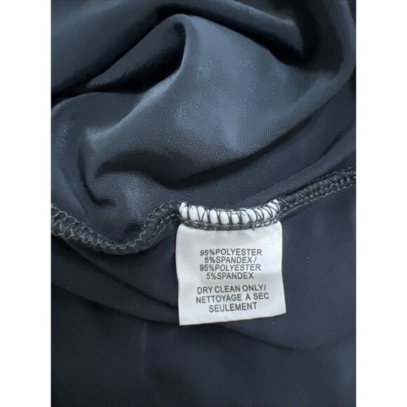 NWT $328 Trina Turk Charcoal Fringe Sass Merino Wool Dress Size Large Lined - Picture 13 of 13